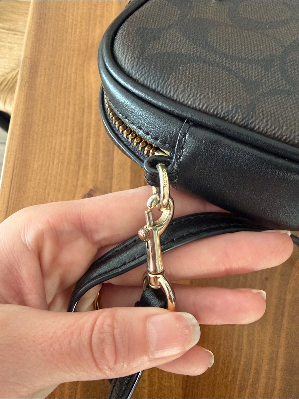 Coach Black Signature Small Crossbody Bag - Picture 6 of 8